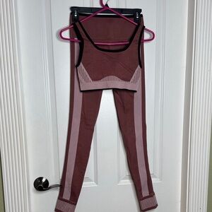 Fabletics Mauve and Pink Activewear Set